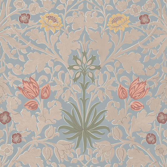 1-WA-HYA-DI-BYZ-XXX - Hyacinth Novellus Wallpaper - Byzantine Blue - House of Hackney