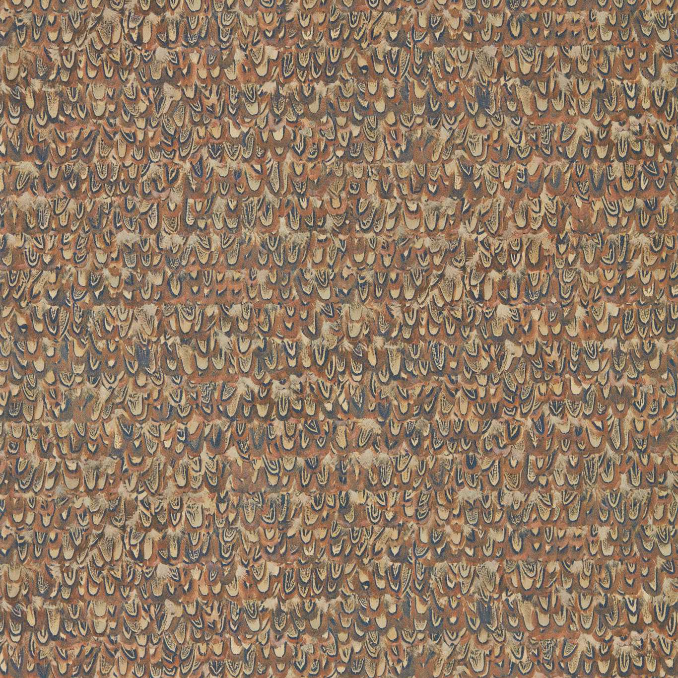 Icarus Wallpaper - Copper/Phesant - ZKEM312674 - Zoffany - Morris Wallpaper