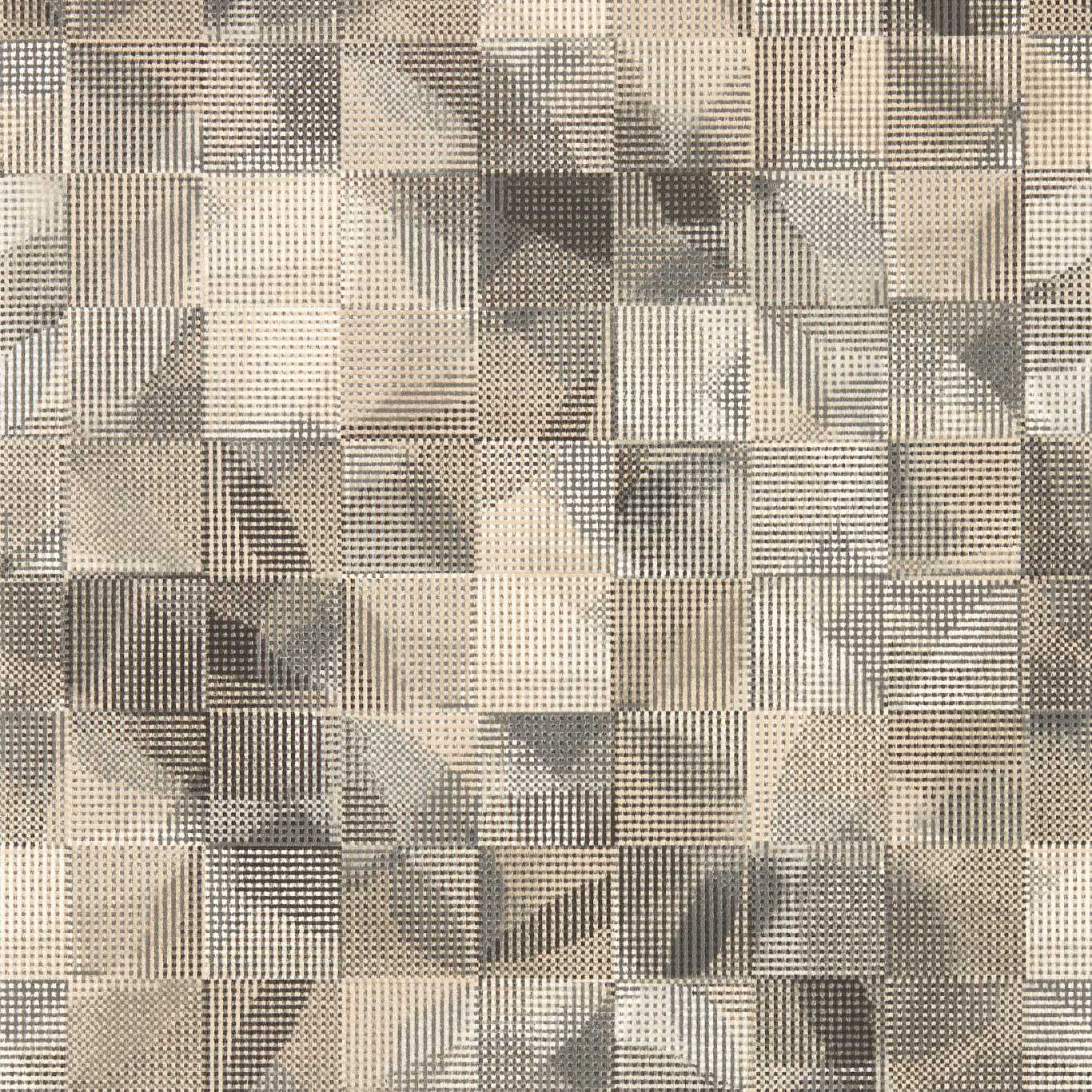 Impatto Wallpaper - Charcoal/Linen - Clarke & Clarke - W0182/01 - Morris Wallpaper