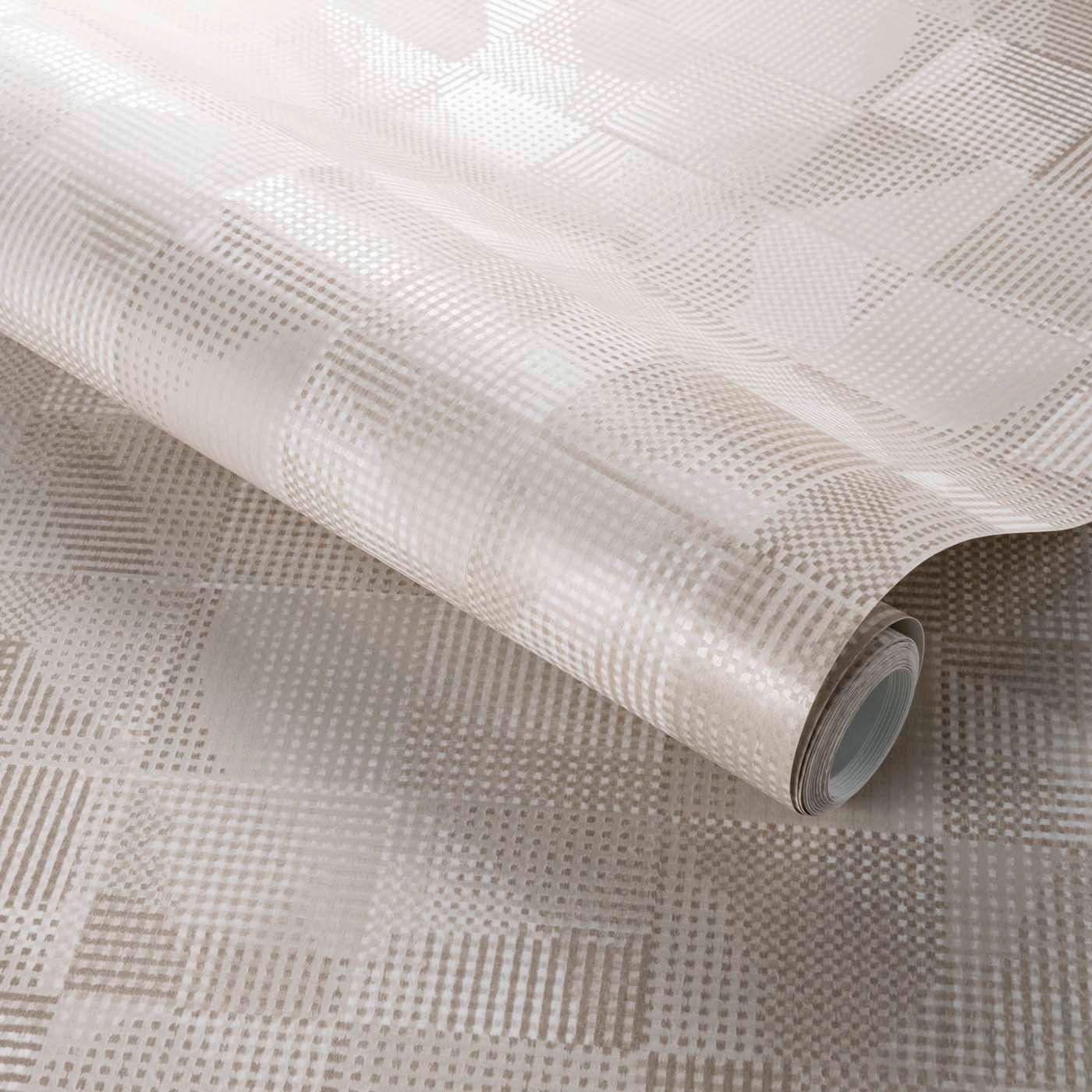 Impatto Wallpaper - Natural - Clarke & Clarke - W0182/04 - Morris Wallpaper