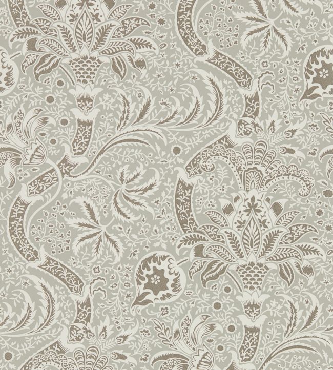 Indian Wallpaper - Grey/Pewter - DMA4216444 - Morris & Co - Morris Wallpaper
