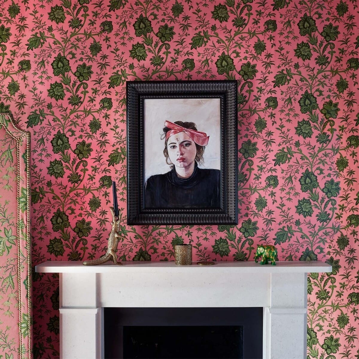 Indienne Wallpaper - Amaranth - House of Hackney - 1-WA-IND-DI-AMA-XXX - Morris Wallpaper