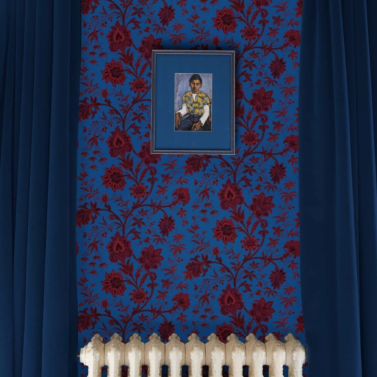 Indienne Wallpaper - Lapis-Blue - House of Hackney - 1-WA-IND-DI-LAP-XXX - Morris Wallpaper