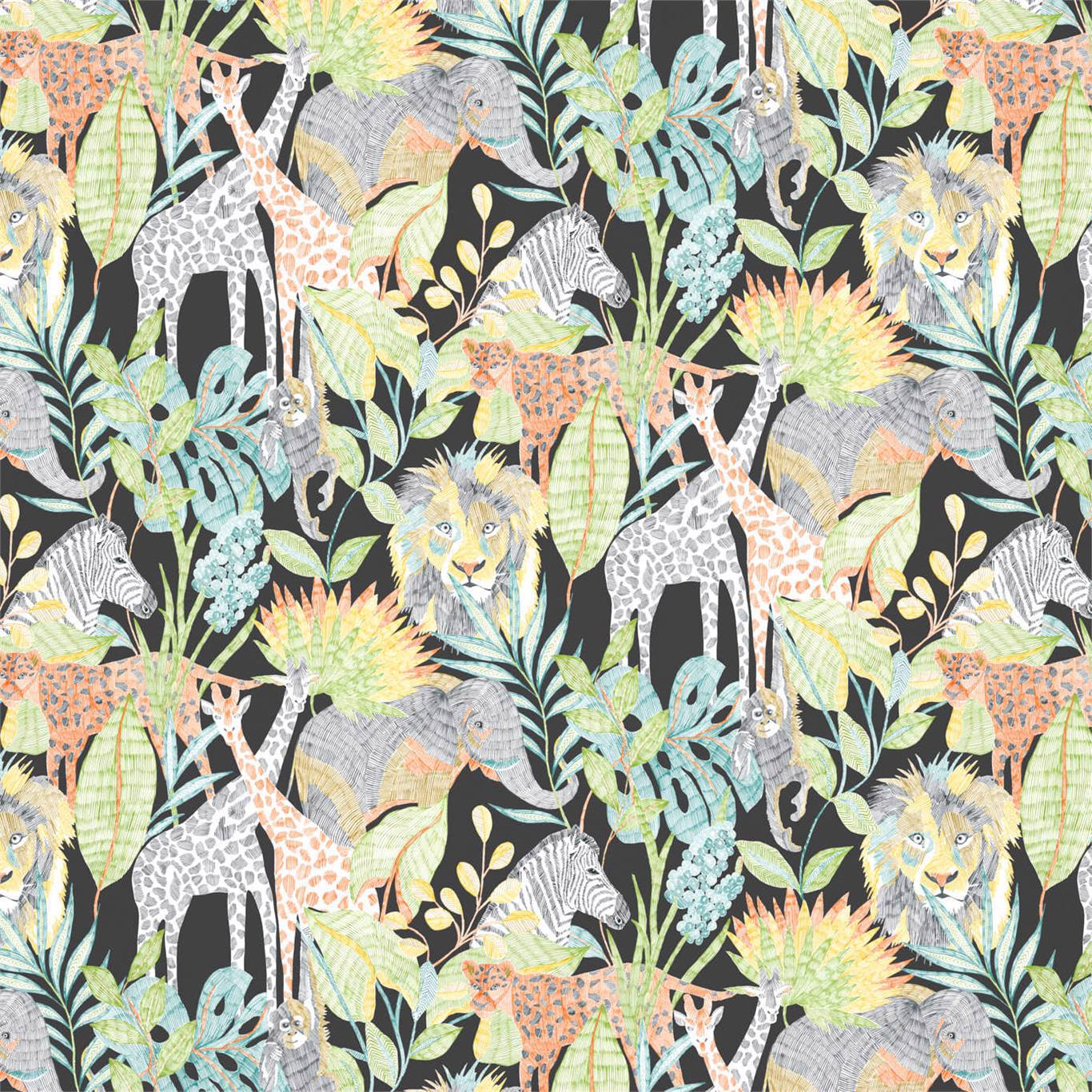 Into The Wild Wallpaper - Midnight Jungle - HLTF112649 - Harlequin - Premier Wallcovering