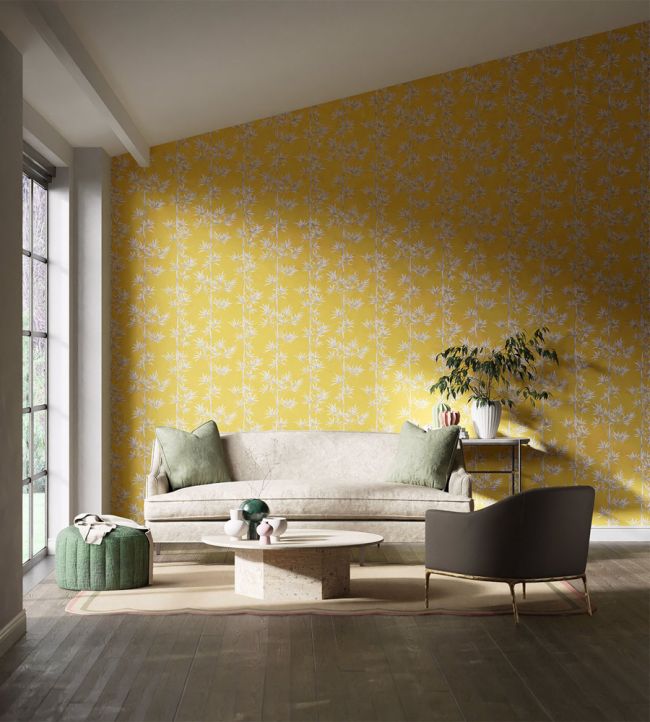 Isabella Wallpaper - Honey/Porcelain - HDHW112914 - Harlequin - Morris Wallpaper