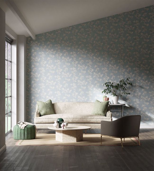 Isabella Wallpaper - Sky/Porcelain - HDHW112913 - Harlequin - Morris Wallpaper