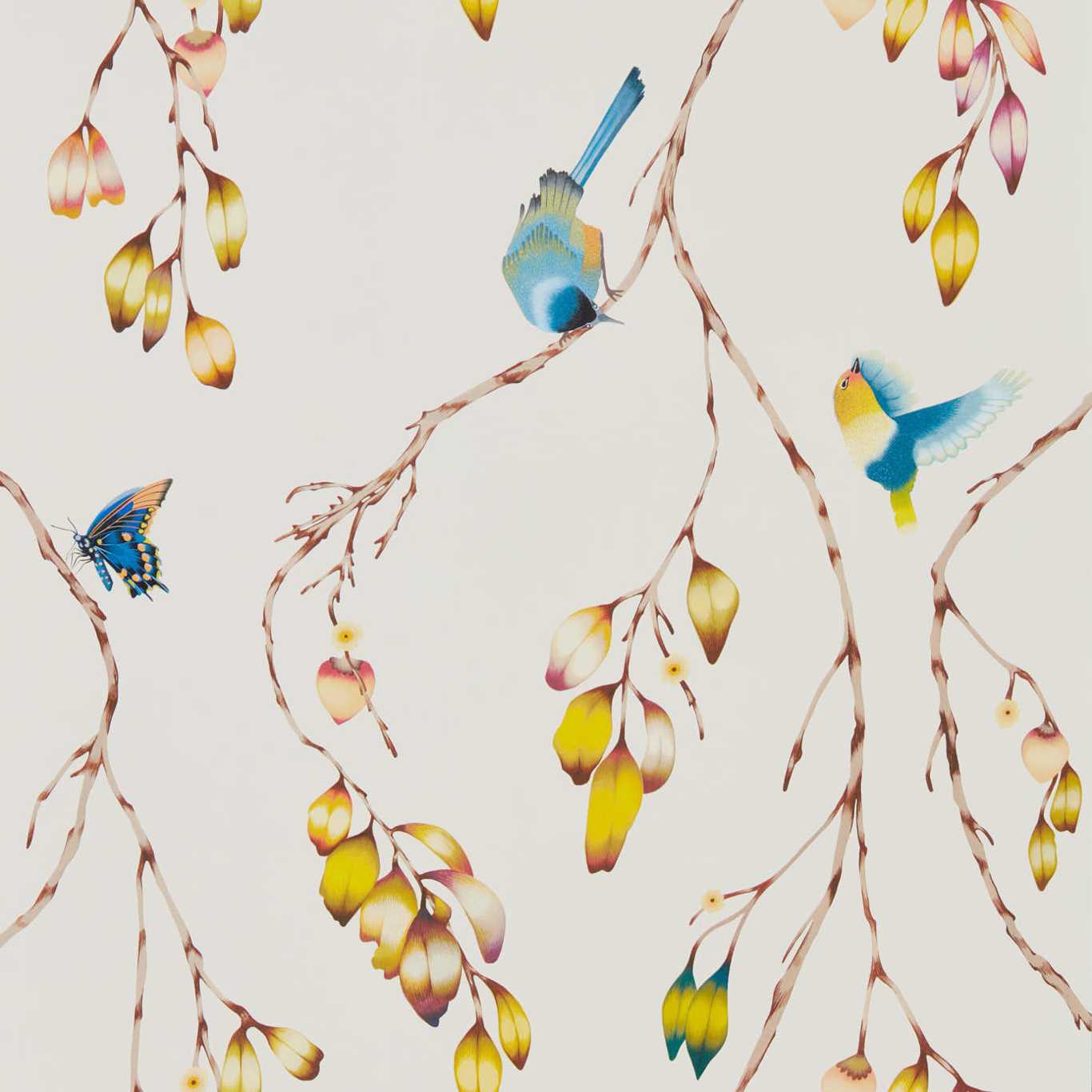 Iyanu Wallpaper - Papaya/Kiwi - Harlequin - HZAP111770 - Morris Wallpaper