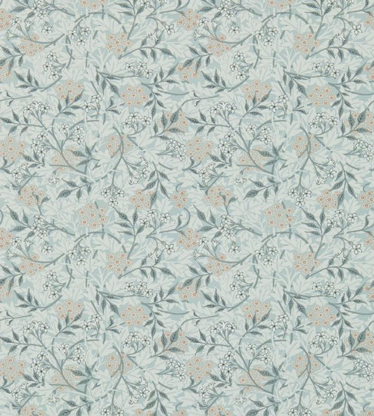 Jasmine Wallpaper - Silver / Charcoal - 214726 - Morris Exclusive - Morris Wallpaper