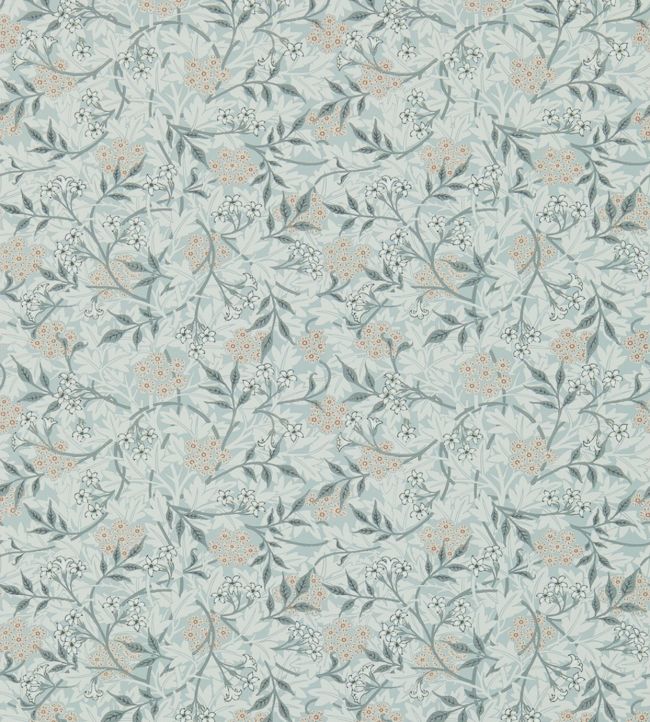 Jasmine Wallpaper - Silver/Charcoal - DM3W214726 - Morris & Co - Morris Wallpaper