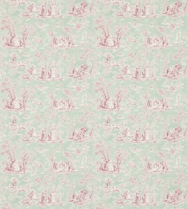 Josette Wallpaper - Rose/Sage - DFAB214063 - Sanderson - Morris Wallpaper