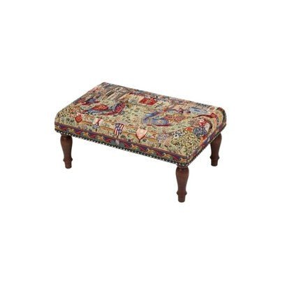 Joust at Camelot Upholstered Regular Stool - Hines of Oxford - RS714 - Morris Wallpaper