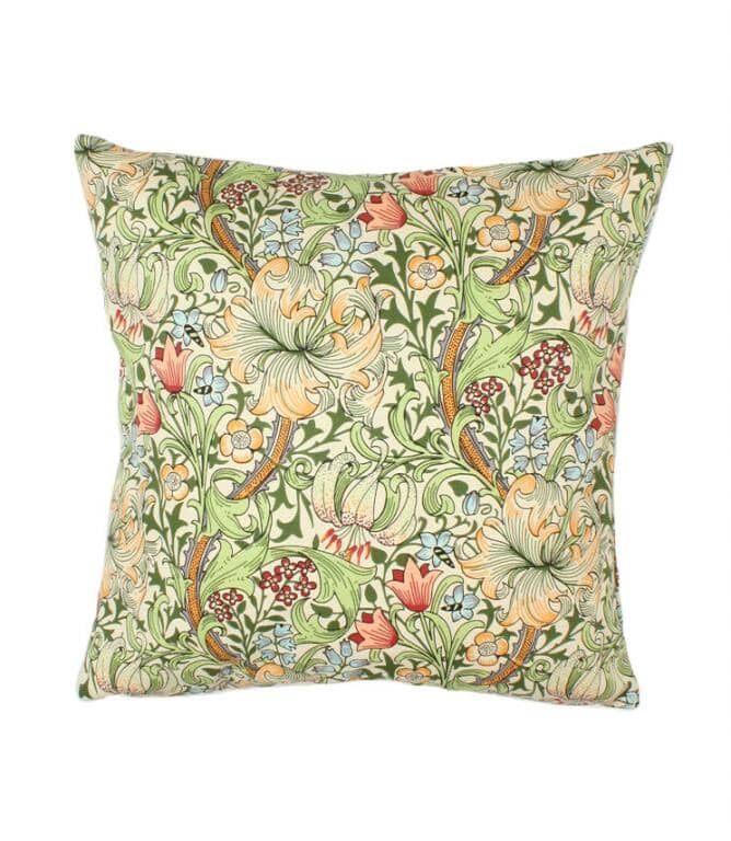 Just Fabrics - William Morris Golden Lily Cushion - 516 - Morris Wallpaper