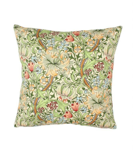 Just Fabrics - William Morris Golden Lily Cushion - 516 - Morris Wallpaper