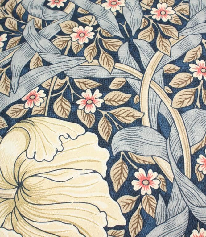 Just Fabrics - William Morris Pimpernel Blue Cushion - 683 - Morris Wallpaper