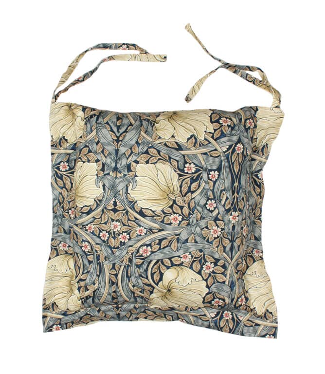 Just Fabrics - William Morris Pimpernel Blue Oxford Seat Pad - 814 - Morris Wallpaper