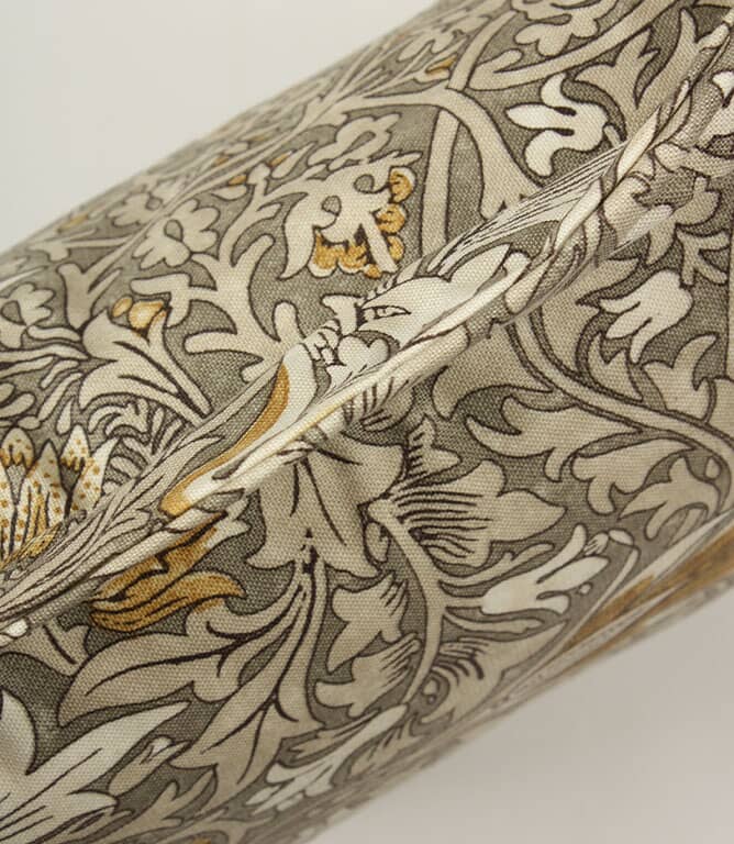 Just Fabrics - William Morris Snakeshead Pewter/Gold Oxford Seat Pad - 816 - Morris Wallpaper