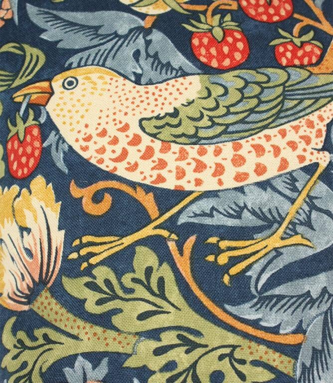 Just Fabrics - William Morris Strawberry Thief Indigo Cushion - 776 - Morris Wallpaper