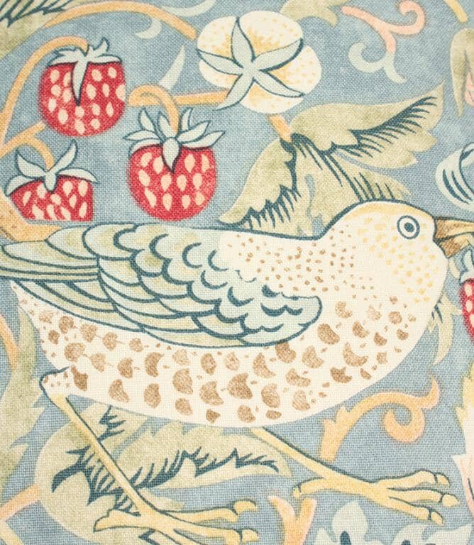 Just Fabrics - William Morris Strawberry Thief Slate Cushion - 508 - Morris Wallpaper