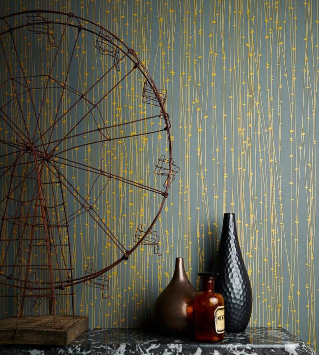 Kalamia Wallpaper - Stone / Champagne - HCLS111384 - Harlequin - Morris Wallpaper