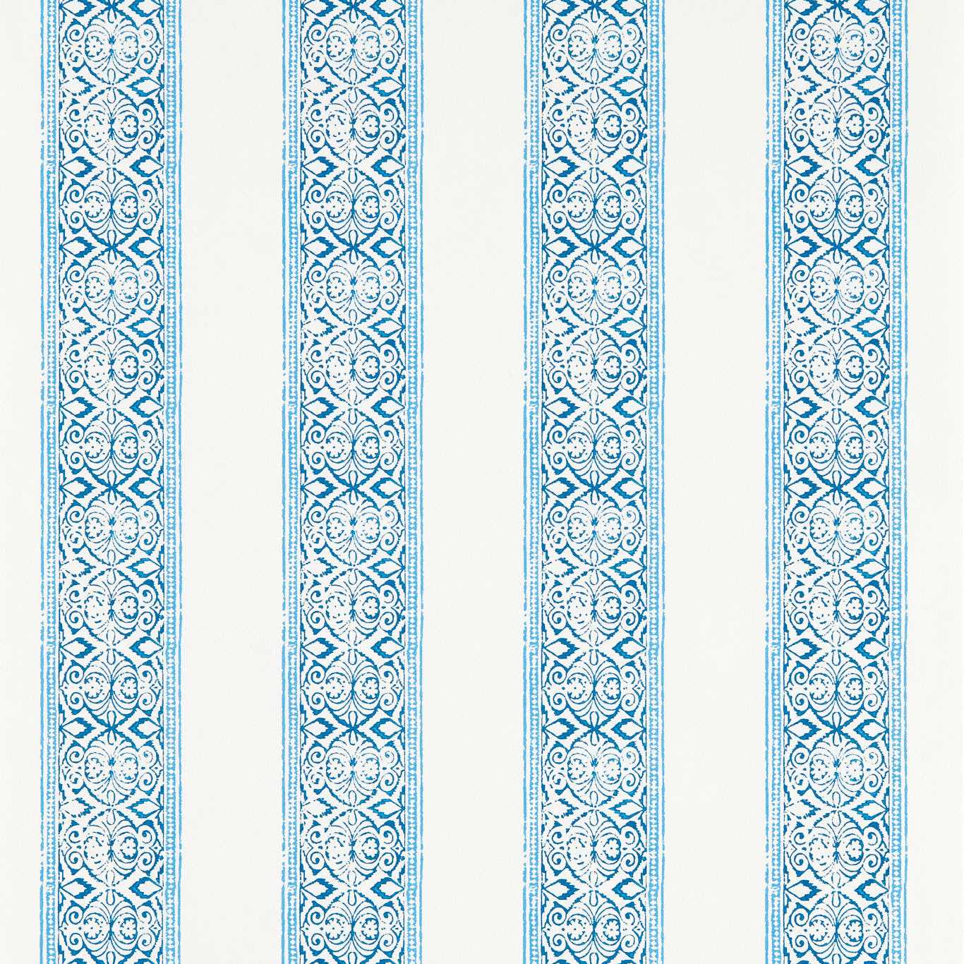 Kalamkari Wallpaper - Cobalt - Clarke & Clarke - W0237/02 - Morris Wallpaper
