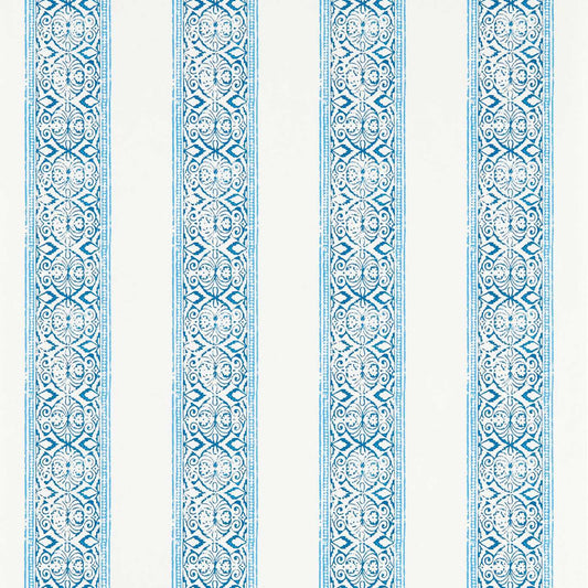 Kalamkari Wallpaper - Cobalt - Clarke & Clarke - W0237/02 - Morris Wallpaper