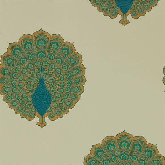 Kalapi Wallpaper - Peacock - Sanderson - DCPW216757