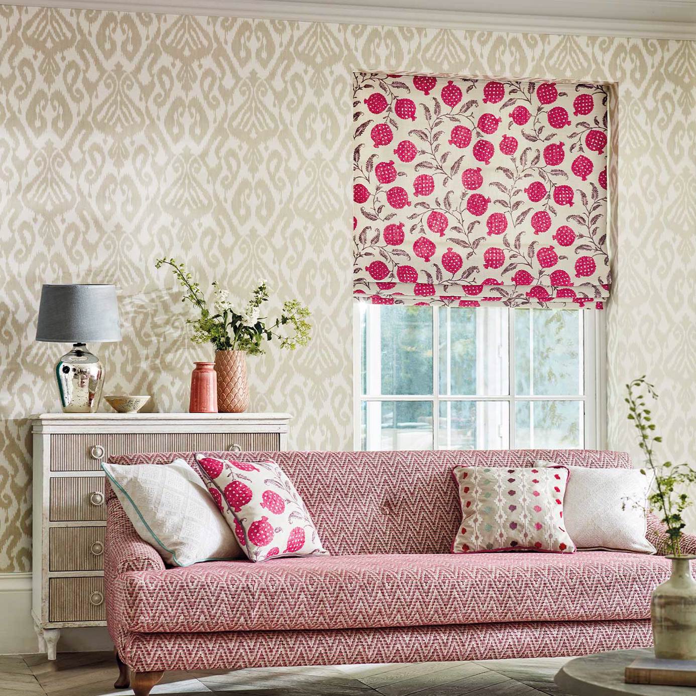 Kasuri Wallpaper - Country Linen - Sanderson - DCPW216783 - Morris Wallpaper