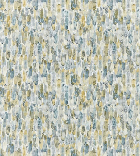 Kelambu Wallpaper - Graphite/Mustard - HANZ111663 - Harlequin - Morris Wallpaper