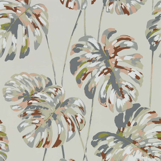 Kelapa Wallpaper - Charcoal/Blush - Harlequin - HZAP111754 - Morris Wallpaper