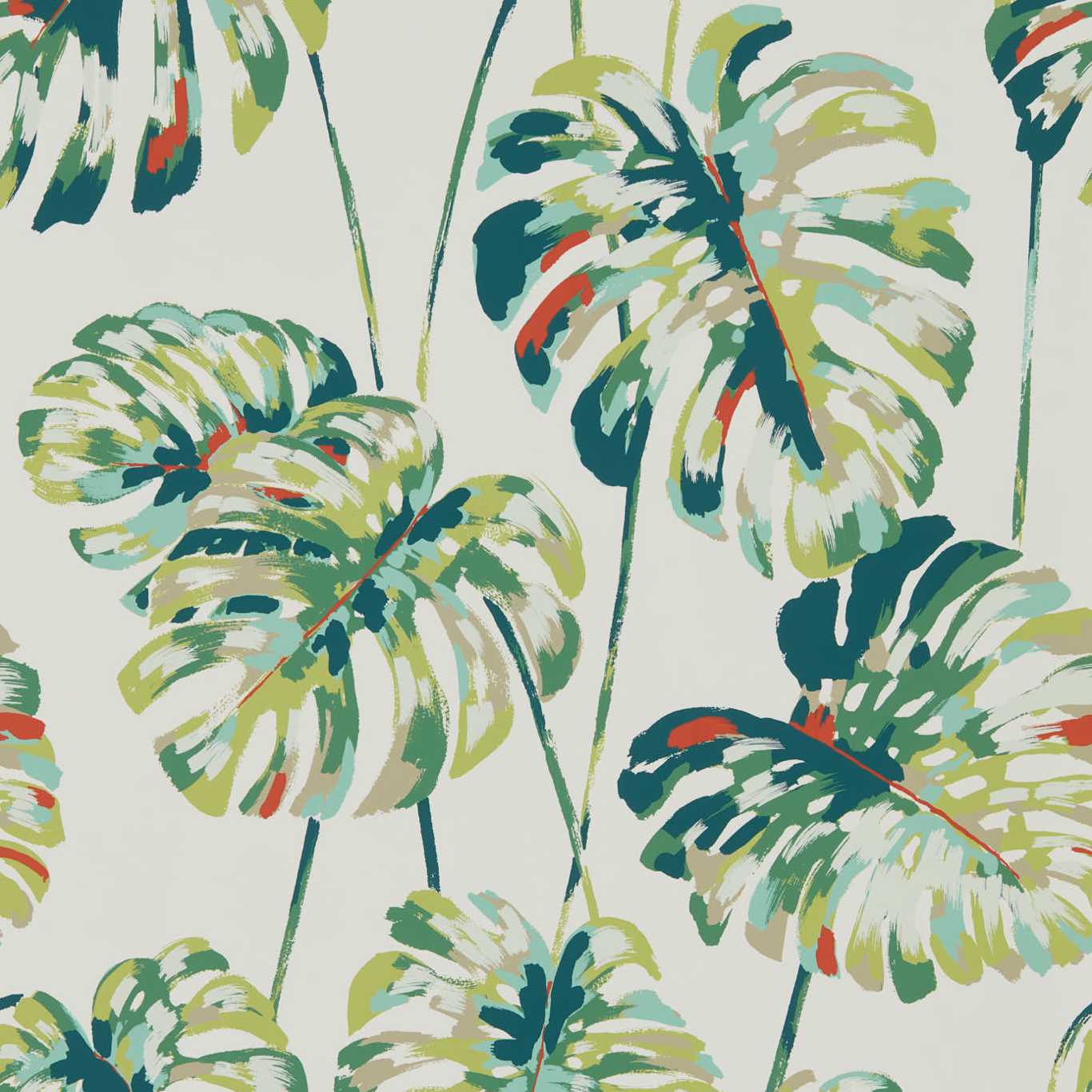 Kelapa Wallpaper - Emerald/Zest - Harlequin - HZAP111753 - Morris Wallpaper
