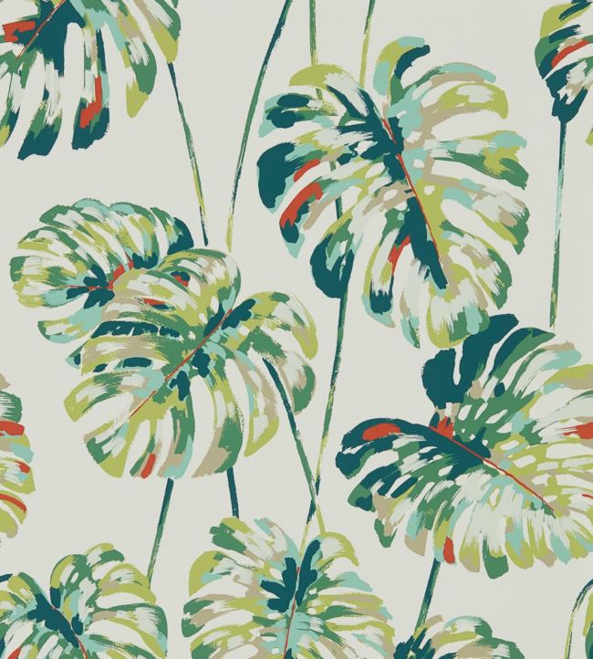 Kelapa Wallpaper - Emerald/Zest - HZAP111753 - Harlequin - Morris Wallpaper