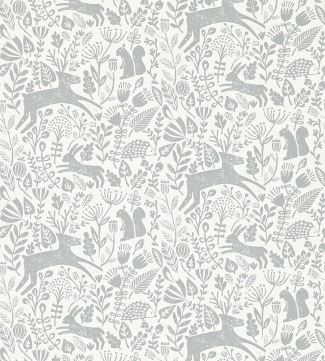 Kelda Wallpaper - Pewter - 111104 - Scion - Morris Wallpaper