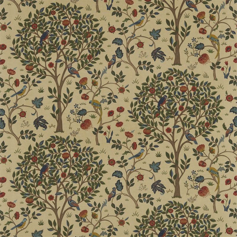 Kelmscott Tree Fabric - Forest/Gold - Morris & Co - 220328 - Premier Wallcovering