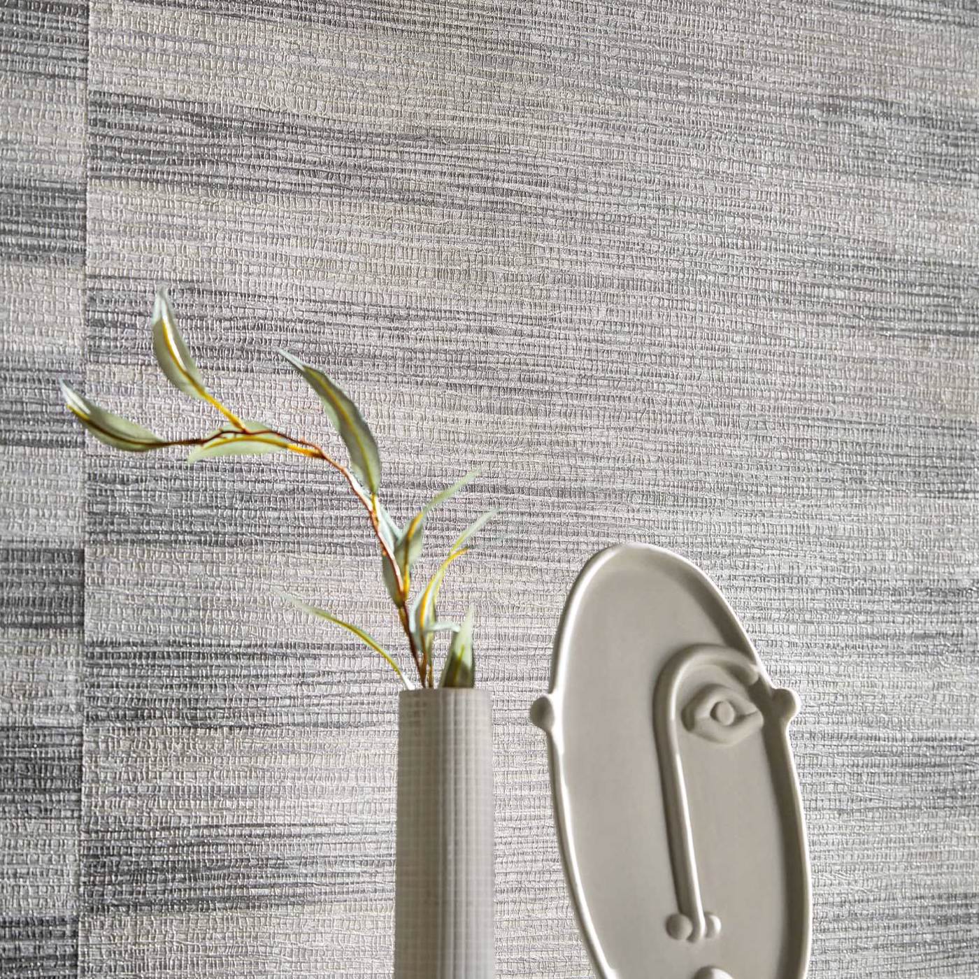 Kensington Grasscloth Wallpaper - Gargoyle - Zoffany - ZHIW313007 - Morris Wallpaper