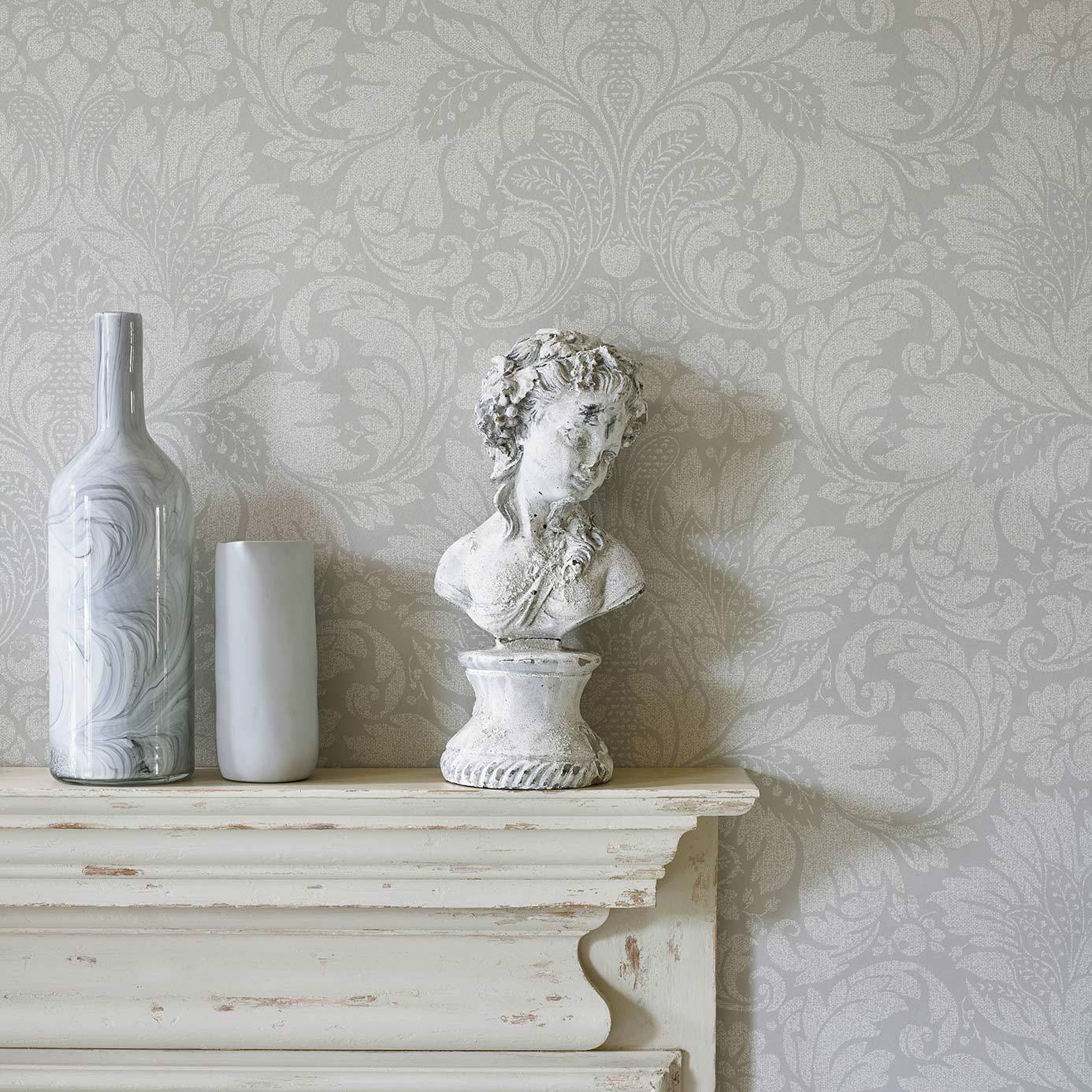 Kent Wallpaper - Dove - Sanderson - DDAM216390 - Morris Wallpaper