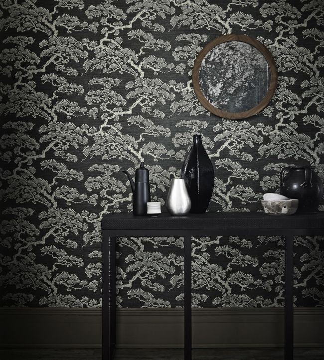 Keros Wallpaper - Pewter - DAEG213040 - Sanderson - Morris Wallpaper