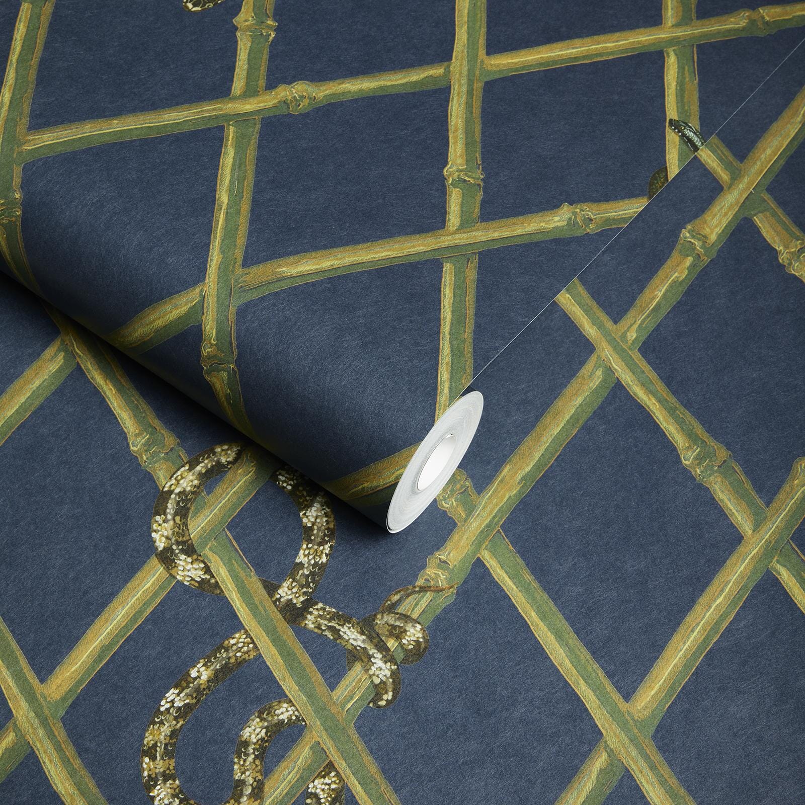 Khasia Wallpaper - Midnight - House of Hackney - 1-WA-KHA-DI-MID-XXX - Morris Wallpaper