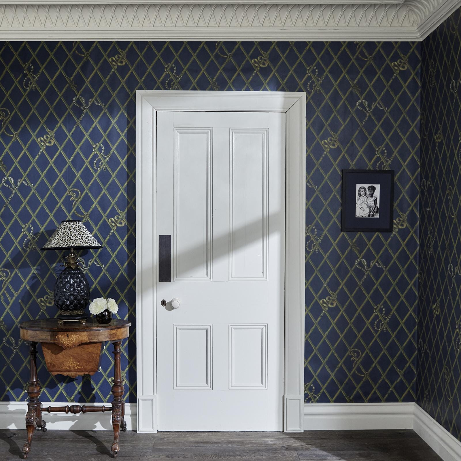 Khasia Wallpaper - Midnight - House of Hackney - 1-WA-KHA-DI-MID-XXX - Morris Wallpaper