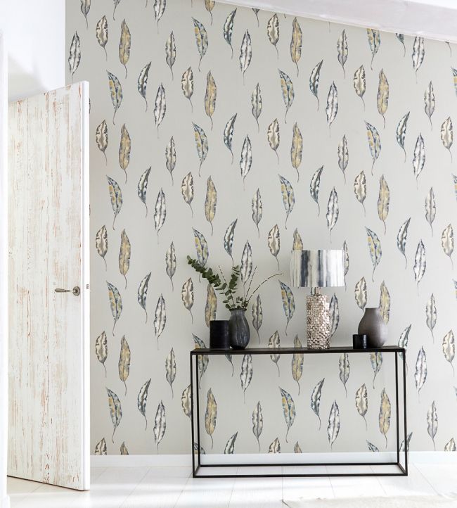 Kinina Wallpaper - Marine/Lime - HANZ111655 - Harlequin - Morris Wallpaper