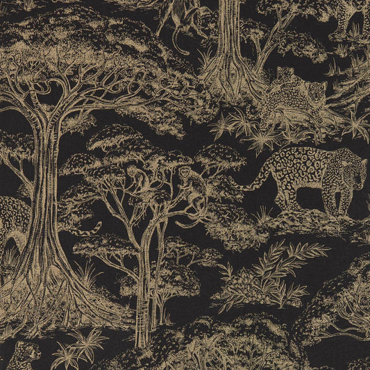 Kisumu Wallpaper - Noir/Luxe - Clarke & Clarke - W0185/04