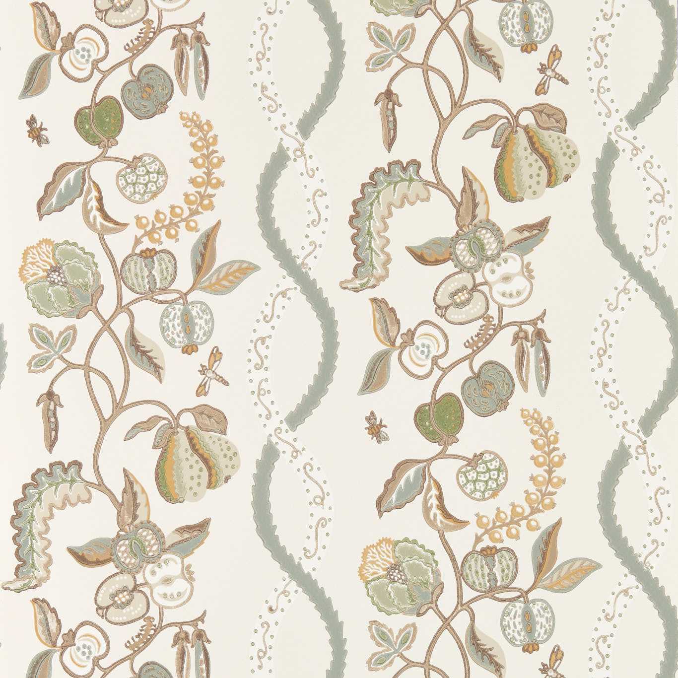Kitchen Garden Wallpaper - Gloucestershire Pear - Sanderson - DHIP217500 - Morris Wallpaper