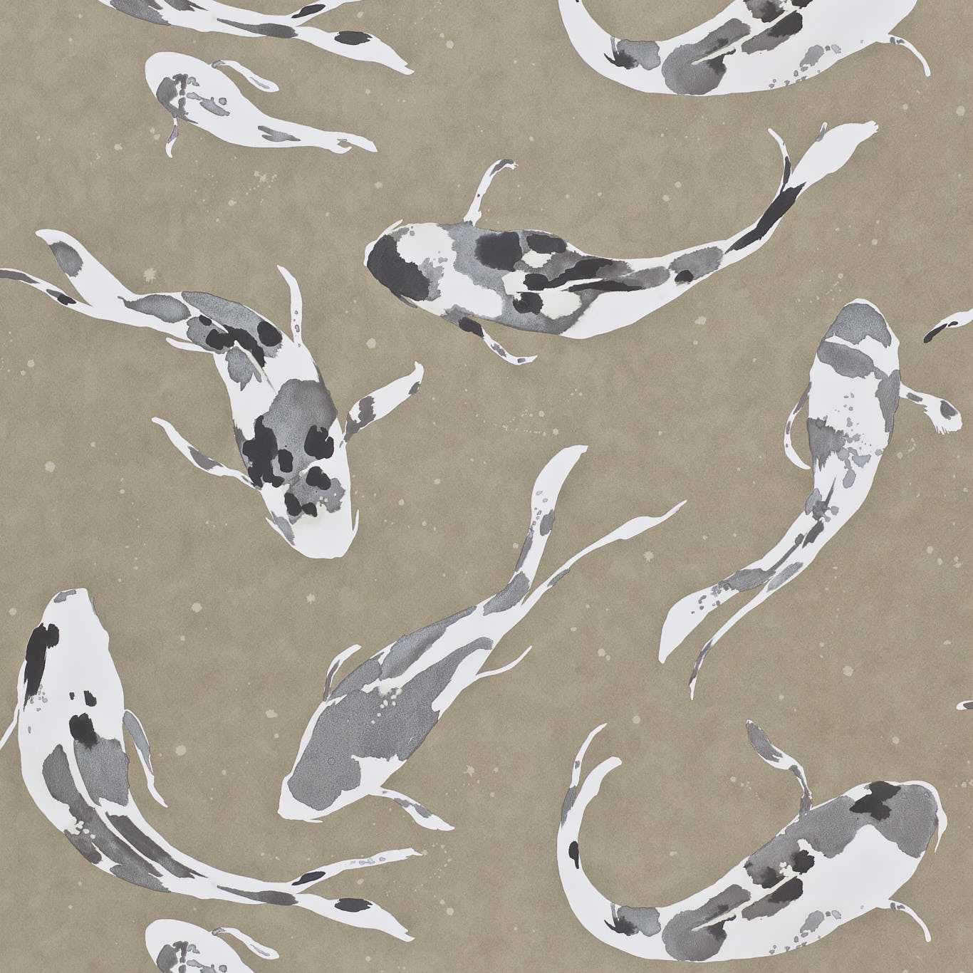Koi Wallpaper - Metal - Harlequin - HMOW110900 - Morris Wallpaper