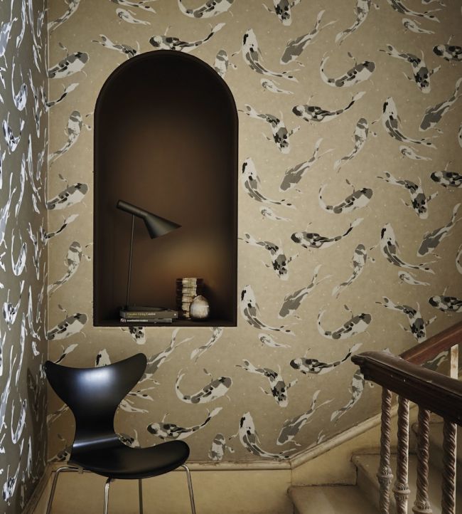 Koi Wallpaper - Metal - HMOW110900 - Harlequin - Morris Wallpaper