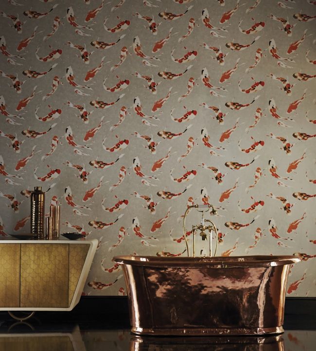 Koi Wallpaper - Paprika - HMOW110903 - Harlequin - Morris Wallpaper