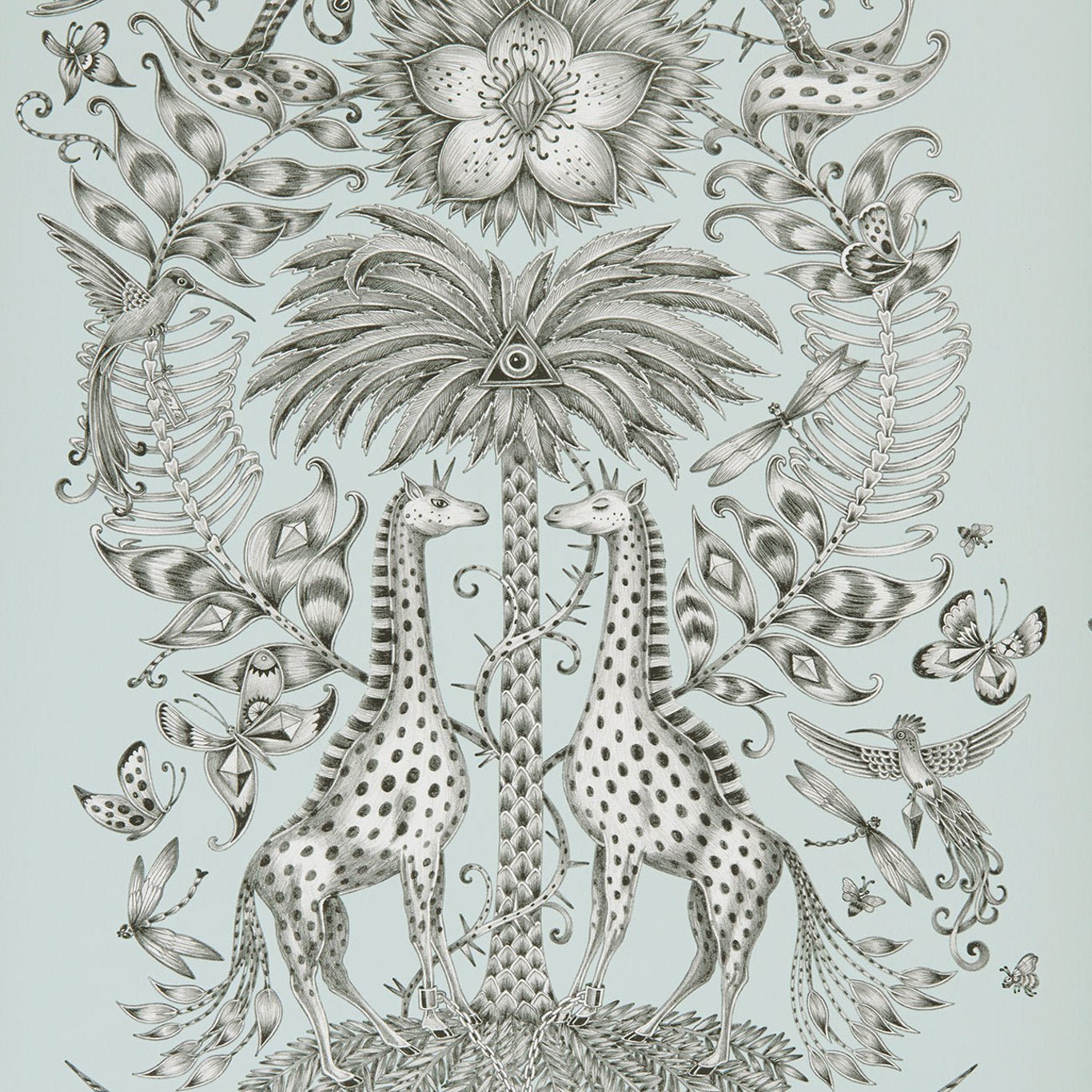 Kruger Wallpaper - Eggshell - Clarke & Clarke - W0102/01 - Morris Wallpaper