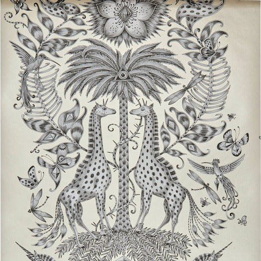 Kruger Wallpaper - Monochrome - Clarke & Clarke - W0102/05 - Morris Wallpaper