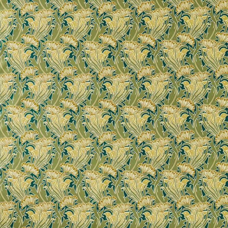 Laceflower Fabric - Pistachio/Lichen - Morris & Co - 227228 - Premier Wallcovering