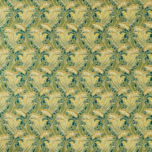 Laceflower Fabric - Pistachio/Lichen - Morris & Co - 227228 - Premier Wallcovering