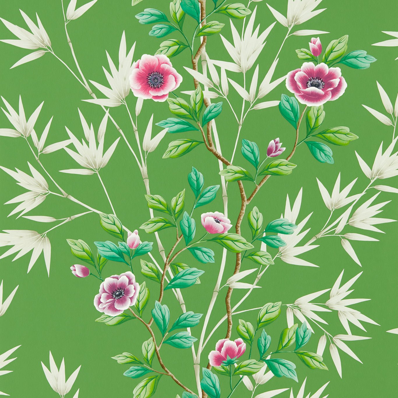 Lady Alford Wallpaper - Apple/Magenta - Harlequin - HDHW112900 - Morris Wallpaper