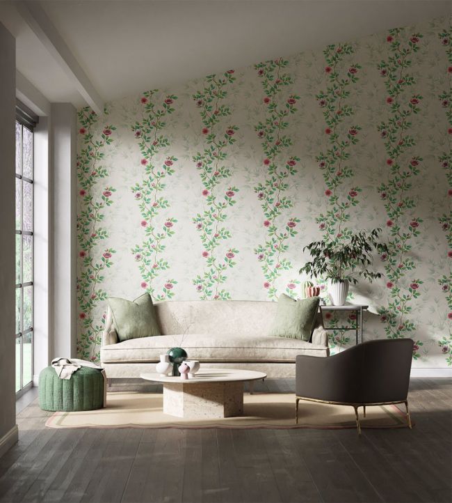 Lady Alford Wallpaper - Fig Blossom/ Magenta - HDHW112899 - Harlequin - Morris Wallpaper